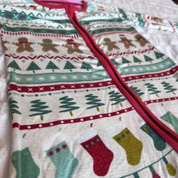 Little Sleepies Fair Isle Christmas Zippy Pajamas Size 12-18M GUC - Picture 8 of 13